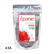 에빠니 유기농 히비스커스 삼각망 티백 숏컷 여름용, 1.5g, 30개입, 4개