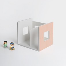 히키스 데스크테리어 책상 테이블 심플 2칸 미니 책꽂이 공부방 책정리, 블루