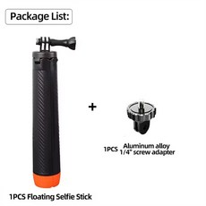 휴대폰 삼각대 여행용 휴대용 TA360 OSMO 스포츠 카메라 확장형 셀카봉 액세서리에 폴 부력 수중, With adapter 2, 1개