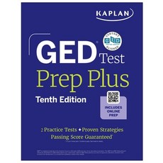(영문도서)GED Test Prep Plus Tenth Edition (2026): Includes a Diagnostic Pretest 2 Full... Paperback, Kaplan Publishing, English, 9781506298764