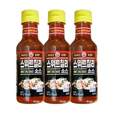 오뚜기 스위트 칠리 소스 350g 3개 튀김요리 월남쌈 샤브샤브