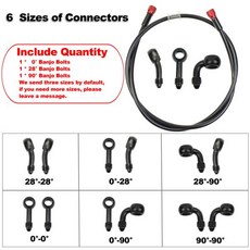 오토바이 브레이크 호스 10mm AN3 유압 클러치 튜브 마스터 실린더 오일 DOT 파이프 ATV 먼지 핏 레이싱 자전거 0CI, 08 1600mm, 1개