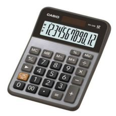 카시오 12단 계산기 MX-120B, 그레이, 1개