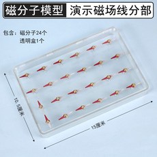 자기 인덕턴스 라인 시연기 (철 모래 모델) 막대 자석 발굽 모양의 3 차원 분포도 물리 실험, 자성분자모델