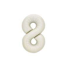 연지마켓 숫자 은박 풍선 대형, 크림 8