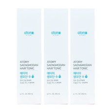 애터미 생모단수 헤어토닉 200ml 3개 세트 +휴대용 미니물티슈 증정