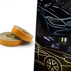 옐로우 반사 DIY전용 1cmx5M 카반사듀닝 테이프 sav+30755BX