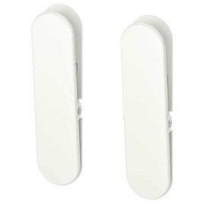 Ikea 페그보드 액세서리(클립) - 2팩 화이트 0.5쿼트 IKEAOPC6J127, Ikea 페그보드 액세서리(클립) - 2팩, 화이트,