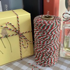 크리스마스 선물 포장 끈 100m 공예 트윈 꼬인 트와인 리본묶는 털실끈