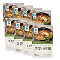 청정원 고메레시피 고깃집 된장찌개양념, 130g, 8개