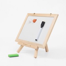 원목 팬시 양면 칠판 세트 화이트보드 kes2+4JHO