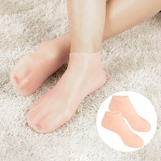 수분막 실리콘 보습양말 / 각질케어 굳은살 발뒤꿈치 풋케어 발보습 건조한발 발팩양말Ru, 1개, 상세페이지 참조