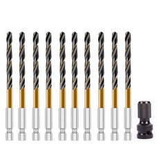 wirkri HSS 코발트 스텐기리 철기리 어뎁터 4mm, 10개