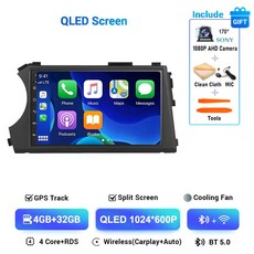 쌍용 액티언 카이런 2005-2011용 7인치 안드로이드 15 카 라디오 멀티미디어 플레이어 카플레이 자동 GPS 네비게이션 화면, 4G-32GB CAM