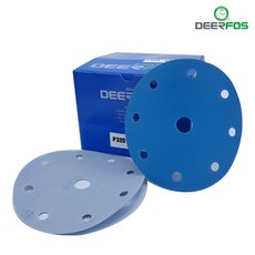 디어포스 연마지 6인치 - 9홀 (100장) (필름/벨크로) 사포 페파 빼빠 SA331, P 320