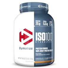 Dymatize ISO 100乳清蛋白粉, 巧克力花生醬(Chocolate Peanut Butter), 1.4kg, 1罐