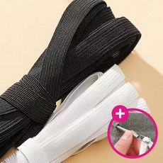 라이블린 고탄력 바지 고무 줄 밴드 10mmX10M, 블랙, 1개