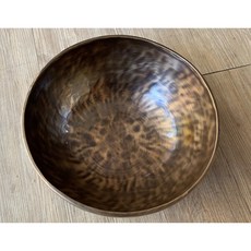 雅典樂器世界 極品 尼泊爾手工頌缽 28.5公分 滿月缽 銅缽 修行缽 瑜珈用品 音療 冥想 擺件, 1個, 銅色
