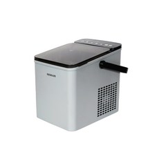 HERAN 禾聯 微電腦高效製冰機 HWS-12XB010，快速製冰，大小冰塊選擇，輕巧便攜, 銀色, 1個