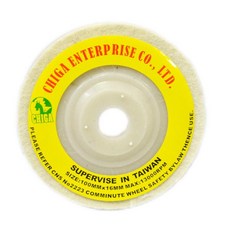 平面羊毛輪 羊毛輪 27型 4吋 平面 適用手提式砂輪機 鏡面拋光, 1個, 【6540】4吋x8x16mm