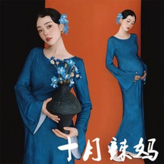 만삭촬영옷 블랙 스냅 셀프 드레스 스튜디오 임부복