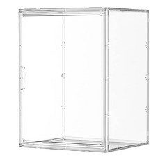 Gooday 公仔展示盒 模型展示盒 磁吸展示盒 400%泡泡瑪特展示盒 透明展示櫃, 1個