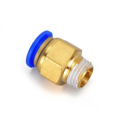 원터치 에어피팅 유공압휘팅 커넥터 PC04~16mm, 1개, PC 08-01, 원터치피팅