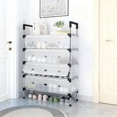 鞋架 鞋櫃 工業風鞋架 防塵鞋架組裝式 鞋架 簡易鞋架組合 鞋架多層鞋架 鞋子收納多功能鞋架, 1個, 【防塵門款】7層長66寬29高127cm