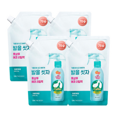 온더바디 코튼풋 발을씻자 풋샴푸 리필 자몽, 1개입, 500ml