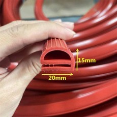 硅膠條耐高溫密封條烘箱烤箱硅膠密封條機櫃閥門字條 副廠商品, 20*15帶牙 50米
