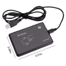 125kHz 스마트 RFID 카드 발급기 비접촉식 리더 도어 액세스 제어 시스템용 근접 센서, 01 China Mainland, 01 검정색