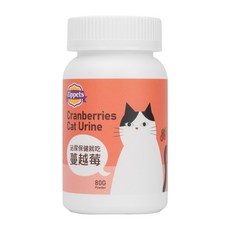 Zippets 吉沛思 貓咪保健營養品 80g 益生菌 化毛粉 腸胃保健, 1個, 蔓越莓 泌尿保健顆粒80g