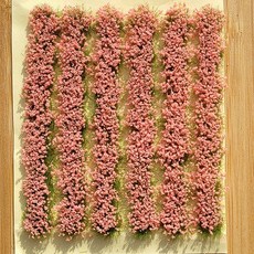 【微景小舖】草蔟系列 草叢條 情景模型材料 火車草叢 微縮模型 情景草坪成品 模型材料 沙盤場景 仿真迷你花叢林 灌木叢, 粉色/5mm, 1個