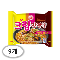 오뚜기 크림진짬뽕 130g, 9개