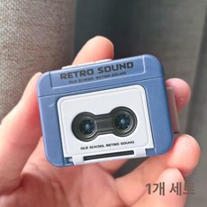 미니 카세트 플레이어 USB 연결 재생기 컴팩트, 블루 1개, 기본 모델명/품번