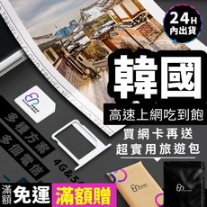 【YC】韓國SIM卡 4G 濟州島網路 首爾 sim卡 大邱, 頻用重度款 YC每日3GB,4天