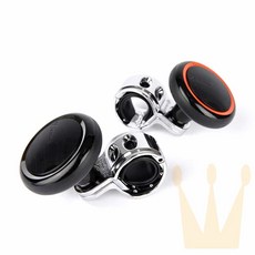 라온지니 파워핸들 그립핸들 자동차핸들그립 핸들그립, 주황