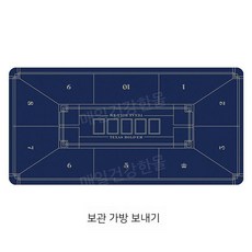 홀덤 테이블 매트 카페 펍 식탁보 파티 마작 고무 게임판 직사각형, B. 라인블루 1.2x0.6 미터 + 2MM