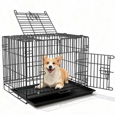 시스슈 대형 무설치 접이식 바닥없는 개우리 실내외용 이동편리, 1개, 블랙