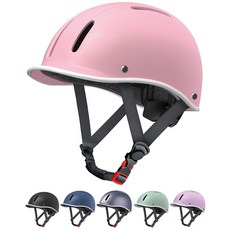 성인용 자전거 헬멧 남성 및 여성용 조절 가능한 사이클링 헬멧 CPSC 및 ASTM 인증 로드 바이크 스케이트보드 스쿠터 Ebike 출퇴근용 멀티 스포츠 헬멧, 핑크