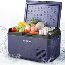 BODEGA 12V 자동차 냉장고 63QT60L IPX4 방수 전기 쿨러 1224V DC 110-240V AC의 APP 제어 자동차 냉장고 -4 ℉68 ℉ 트럭 밴 RV 캠핑용, 42 Quart, 60L