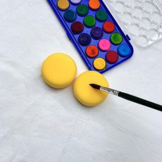 2P 미술 스펀지 원형 스폰지, 1세트