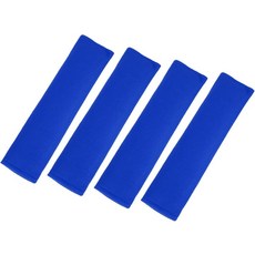 더 편안한 운전용 자동차 부품을 위한 부드러운 폴리에스터 섬유 안전벨트 어깨 패드가 포함된 ACROPIX 4pcs 범용 블루카 패드 커버