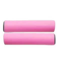 자전거 그립 1 쌍 슈퍼 라이트 실리콘 미끄럼 방지 충격 흡수 유형 도로 핸들 자전거 자전거 부품 사이클링, 01 pink