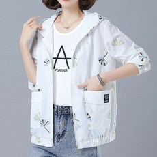 여성 낙엽 후드 바람막이 경량자켓 점퍼 등산 골프 자켓 경량 윈드브레이커 운동복 낙엽디자인