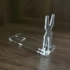 투명 아크릴 핸드 디스플레이 스탠드 권총 거치대 단계 조절 짧은 모델 전시용 랙, 1개, 기본