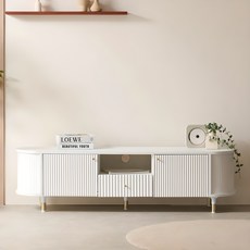 파로마 이즈 윌리 템바보드 1600 거실장 티비다이, 화이트 IFO304