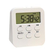 多功能計時器，支援正數與倒數計時，適用於廚房烹飪與運動訓練, 1個, 多功能計時器 (白)