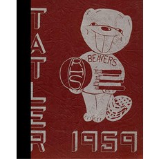 RePRINT 프린트 1959 YEAR 이어book: Rockport HIGH 하이 School Rockport Maine