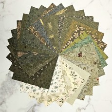 수입 퀼트 조각원단 그린 30종 sw, 1개